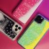 imageelago Blackpink Sand Case Compatible with iPhone 11  Official Merchandise Ivory Nightglow Blue  Hot Pink