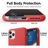 imageelago Compatible with iPhone 11 Pro Max Case Liquid Silicone Case Full Body Protective Cover Shockproof Slim Phone Case AntiScratch Soft Microfiber Lining 65 inch LavenderRed