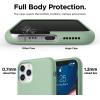 imageelago Liquid Silicone Case Compatible with iPhone 11 Pro Case 58 inches Silicone Mobile Phone Case AllRound Protection 3Layer Protective Case Jean IndigoPastel Green