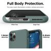 imageelago Liquid Silicone Case Compatible with iPhone 11 Pro Max Case 65 inches Silicone Mobile Phone Case AllRound Protection 3Layer Protective Case Midnight Green