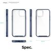 imageelago Hybrid Clear Case Designed for iPhone 12 Mini Case 54quot Reduced Yellowing Durable PC Back Flexible Bumper Shockproof Case Cover TransparentBlue