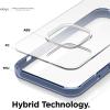 imageelago Hybrid Clear Case Designed for iPhone 12 Mini Case 54quot Reduced Yellowing Durable PC Back Flexible Bumper Shockproof Case Cover TransparentBlue