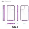 imageelago Hybrid Clear Case Designed for iPhone 12 Mini Case 54quot Reduced Yellowing Durable PC Back Flexible Bumper Shockproof Case Cover TransparentLavender