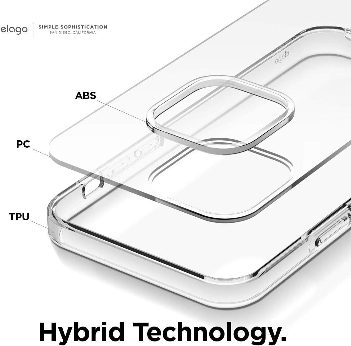 imageelago Hybrid Clear Case Designed for iPhone 12 Case ampamp Designed for iPhone 12 Pro Case 61quot Reduced Yellowing Durable PC Back Flexible Bumper Shockproof Cover Case Mint GreenTransparent