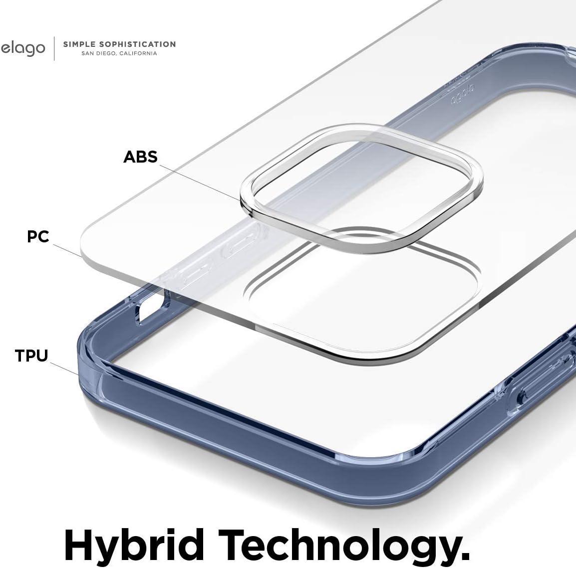 imageelago Hybrid Clear Case Designed for iPhone 12 Case ampamp Designed for iPhone 12 Pro Case 61quot Reduced Yellowing Durable PC Back Flexible Bumper Shockproof Cover Case Mint GreenBlue