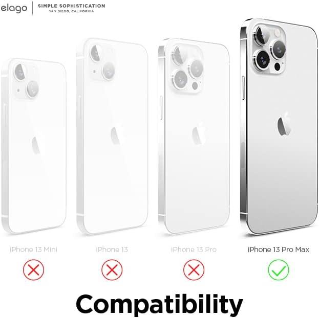 imageelago Liquid Silicone Case Compatible with iPhone 13 Pro Max 67 inches Premium Silicone Case Full Protection Case  Shockproof Cover with 3 Structure WhiteDark Turquoise