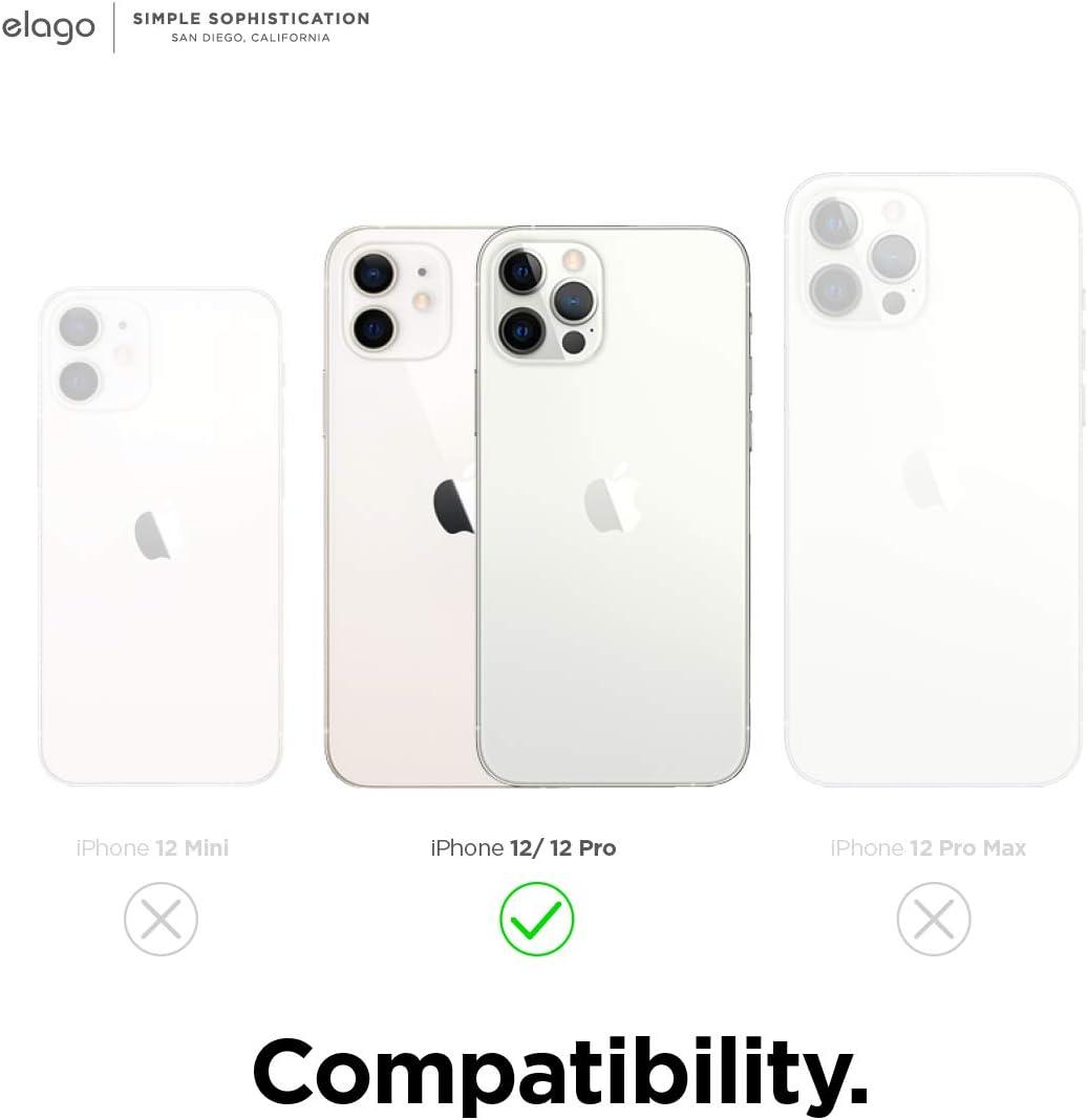 imageelago Magnetic Silicone Case Lovely Pink for iPhone 1212 Pro Builtin Magnets Compatible with MagSafe Accessories Casewhite