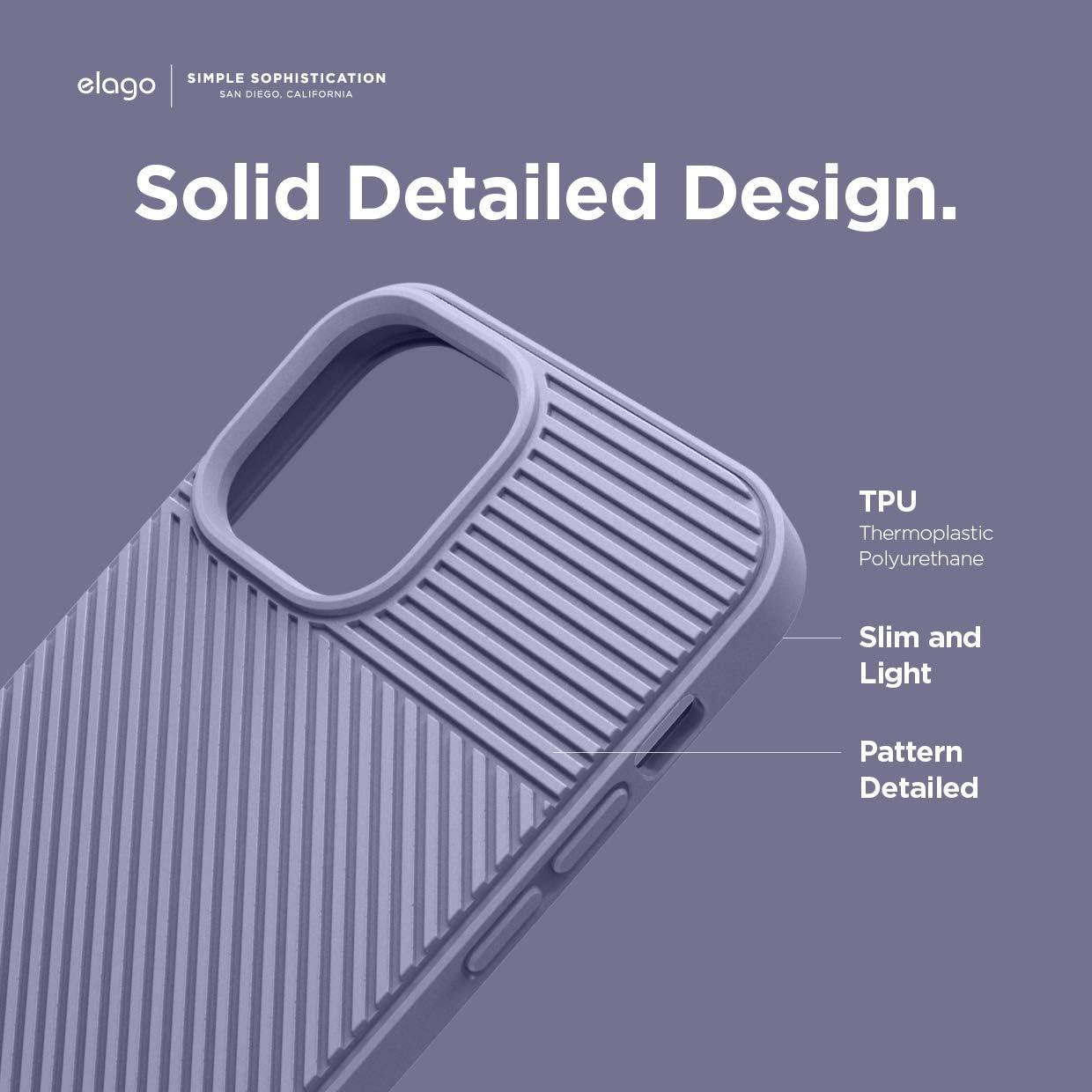 imageelago Protective Cushion Case Compatible with iPhone 12 and Compatible with iPhone 12 Pro 61 Inch 2020 Purple Grey  Shock Absorbing Design Wireless Charging Supported