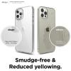 imageelago Hybrid Clear Case Designed for iPhone 12 Case ampamp Designed for iPhone 12 Pro Case 61quot Reduced Yellowing Durable PC Back Flexible Bumper Shockproof Cover Case Mint GreenTransparent