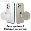 imageelago Hybrid Clear Case Designed for iPhone 12 Case ampamp Designed for iPhone 12 Pro Case 61quot Reduced Yellowing Durable PC Back Flexible Bumper Shockproof Cover Case Mint GreenMint Green