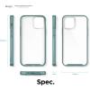 imageelago Hybrid Clear Case Designed for iPhone 12 Case ampamp Designed for iPhone 12 Pro Case 61quot Reduced Yellowing Durable PC Back Flexible Bumper Shockproof Cover Case Mint GreenMint Green