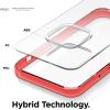 imageelago Hybrid Clear Case Designed for iPhone 12 Case ampamp Designed for iPhone 12 Pro Case 61quot Reduced Yellowing Durable PC Back Flexible Bumper Shockproof Cover Case Mint GreenRed