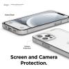 imageelago Hybrid Clear Case Designed for iPhone 12 Case ampamp Designed for iPhone 12 Pro Case 61quot Reduced Yellowing Durable PC Back Flexible Bumper Shockproof Cover Case Mint GreenTransparent