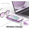 imageelago Hybrid Clear Case Designed for iPhone 12 Case ampamp Designed for iPhone 12 Pro Case 61quot Reduced Yellowing Durable PC Back Flexible Bumper Shockproof Cover Case Mint GreenLavender