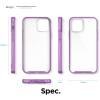 imageelago Hybrid Clear Case Designed for iPhone 12 Case ampamp Designed for iPhone 12 Pro Case 61quot Reduced Yellowing Durable PC Back Flexible Bumper Shockproof Cover Case Mint GreenLavender