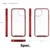 imageelago Hybrid Clear Case Designed for iPhone 12 Case ampamp Designed for iPhone 12 Pro Case 61quot Reduced Yellowing Durable PC Back Flexible Bumper Shockproof Cover Case Mint GreenRed