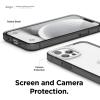 imageelago Hybrid Clear Case Designed for iPhone 12 Case ampamp Designed for iPhone 12 Pro Case 61quot Reduced Yellowing Durable PC Back Flexible Bumper Shockproof Cover Case Mint GreenBlack