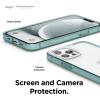 imageelago Hybrid Clear Case Designed for iPhone 12 Case ampamp Designed for iPhone 12 Pro Case 61quot Reduced Yellowing Durable PC Back Flexible Bumper Shockproof Cover Case Mint GreenMint Green