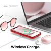 imageelago Hybrid Clear Case Designed for iPhone 12 Case ampamp Designed for iPhone 12 Pro Case 61quot Reduced Yellowing Durable PC Back Flexible Bumper Shockproof Cover Case Mint GreenRed