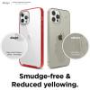 imageelago Hybrid Clear Case Designed for iPhone 12 Case ampamp Designed for iPhone 12 Pro Case 61quot Reduced Yellowing Durable PC Back Flexible Bumper Shockproof Cover Case Mint GreenRed