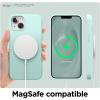 imageelago Liquid Silicone Case Compatible with iPhone 13 61 inchPremium Silicone Full Body Protection  3 Layer Shockproof Phone Case Microfiber LiningAquatic Sky