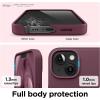 imageelago Liquid Silicone Case Compatible with iPhone 13 61 inchPremium Silicone Full Body Protection  3 Layer Shockproof Phone Case Microfiber LiningBurgundy