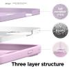 imageelago Liquid Silicone Case Compatible with iPhone 13 61 inchPremium Silicone Full Body Protection  3 Layer Shockproof Phone Case Microfiber LiningLight Lilac