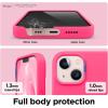 imageelago Liquid Silicone Case Compatible with iPhone 13 61 inchPremium Silicone Full Body Protection  3 Layer Shockproof Phone Case Microfiber LiningLive Pink