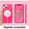 imageelago Liquid Silicone Case Compatible with iPhone 13 61 inchPremium Silicone Full Body Protection  3 Layer Shockproof Phone Case Microfiber LiningLive Pink