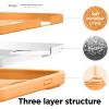 imageelago Liquid Silicone Case Compatible with iPhone 13 61 inchPremium Silicone Full Body Protection  3 Layer Shockproof Phone Case Microfiber LiningOrange