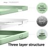 imageelago Liquid Silicone Case Compatible with iPhone 13 61 inchPremium Silicone Full Body Protection  3 Layer Shockproof Phone Case Microfiber LiningPastel Green
