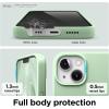 imageelago Liquid Silicone Case Compatible with iPhone 13 61 inchPremium Silicone Full Body Protection  3 Layer Shockproof Phone Case Microfiber LiningPastel Green