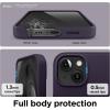 imageelago Liquid Silicone Case Compatible with iPhone 13 61 inchPremium Silicone Full Body Protection  3 Layer Shockproof Phone Case Microfiber Liningdark violet