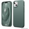 imageelago Liquid Silicone Case Compatible with iPhone 13 61 inchPremium Silicone Full Body Protection  3 Layer Shockproof Phone Case Microfiber Liningdark green