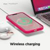imageelago Liquid Silicone Case Compatible with iPhone 13 Pro Max 67 inches Premium Silicone Case Full Protection Case  Shockproof Cover with 3 Structure WhiteNeon Hot Pink