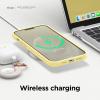 imageelago Liquid Silicone Case Compatible with iPhone 13 Pro Max 67 inches Premium Silicone Case Full Protection Case  Shockproof Cover with 3 Structure WhiteYellow