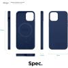 imageelago Magnetic Silicone Case Lovely Pink for iPhone 1212 Pro Builtin Magnets Compatible with MagSafe Accessories CaseIndigo Jeans