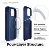 imageelago Magnetic Silicone Case Lovely Pink for iPhone 1212 Pro Builtin Magnets Compatible with MagSafe Accessories CaseIndigo Jeans