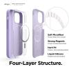 imageelago Magnetic Silicone Case Lovely Pink for iPhone 1212 Pro Builtin Magnets Compatible with MagSafe Accessories CaseLavender