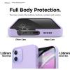imageelago Magnetic Silicone Case Lovely Pink for iPhone 1212 Pro Builtin Magnets Compatible with MagSafe Accessories CaseLavender