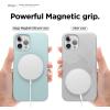 imageelago Magnetic Silicone Case Lovely Pink for iPhone 1212 Pro Builtin Magnets Compatible with MagSafe Accessories CaseMint Green