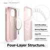 imageelago Magnetic Silicone Case Lovely Pink for iPhone 1212 Pro Builtin Magnets Compatible with MagSafe Accessories CasePink