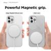 imageelago Magnetic Silicone Case Lovely Pink for iPhone 1212 Pro Builtin Magnets Compatible with MagSafe Accessories Casewhite