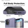 imageelago Protective Armor Case Compatible with iPhone 12 and Compatible with iPhone 12 Pro 61 Inch Lavender Grey  Shock Absorbing Design Durable TPU Wireless Charging Supported
