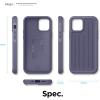 imageelago Protective Armor Case Compatible with iPhone 12 and Compatible with iPhone 12 Pro 61 Inch Lavender Grey  Shock Absorbing Design Durable TPU Wireless Charging Supported