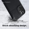 imageelago Protective Cushion Case Compatible with iPhone 12 and Compatible with iPhone 12 Pro 2020 Black  Shock Absorbing Design Supports Magsafe