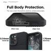 imageelago Protective Cushion Case Compatible with iPhone 12 and Compatible with iPhone 12 Pro 2020 Black  Shock Absorbing Design Supports Magsafe