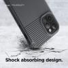 imageelago Protective Cushion Case Compatible with iPhone 12 and Compatible with iPhone 12 Pro 2020 Graphite Grey  Shock Absorbing Design Supports Magsafe