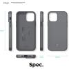 imageelago Protective Cushion Case Compatible with iPhone 12 and Compatible with iPhone 12 Pro 2020 Graphite Grey  Shock Absorbing Design Supports Magsafe