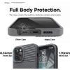 imageelago Protective Cushion Case Compatible with iPhone 12 and Compatible with iPhone 12 Pro 2020 Graphite Grey  Shock Absorbing Design Supports Magsafe